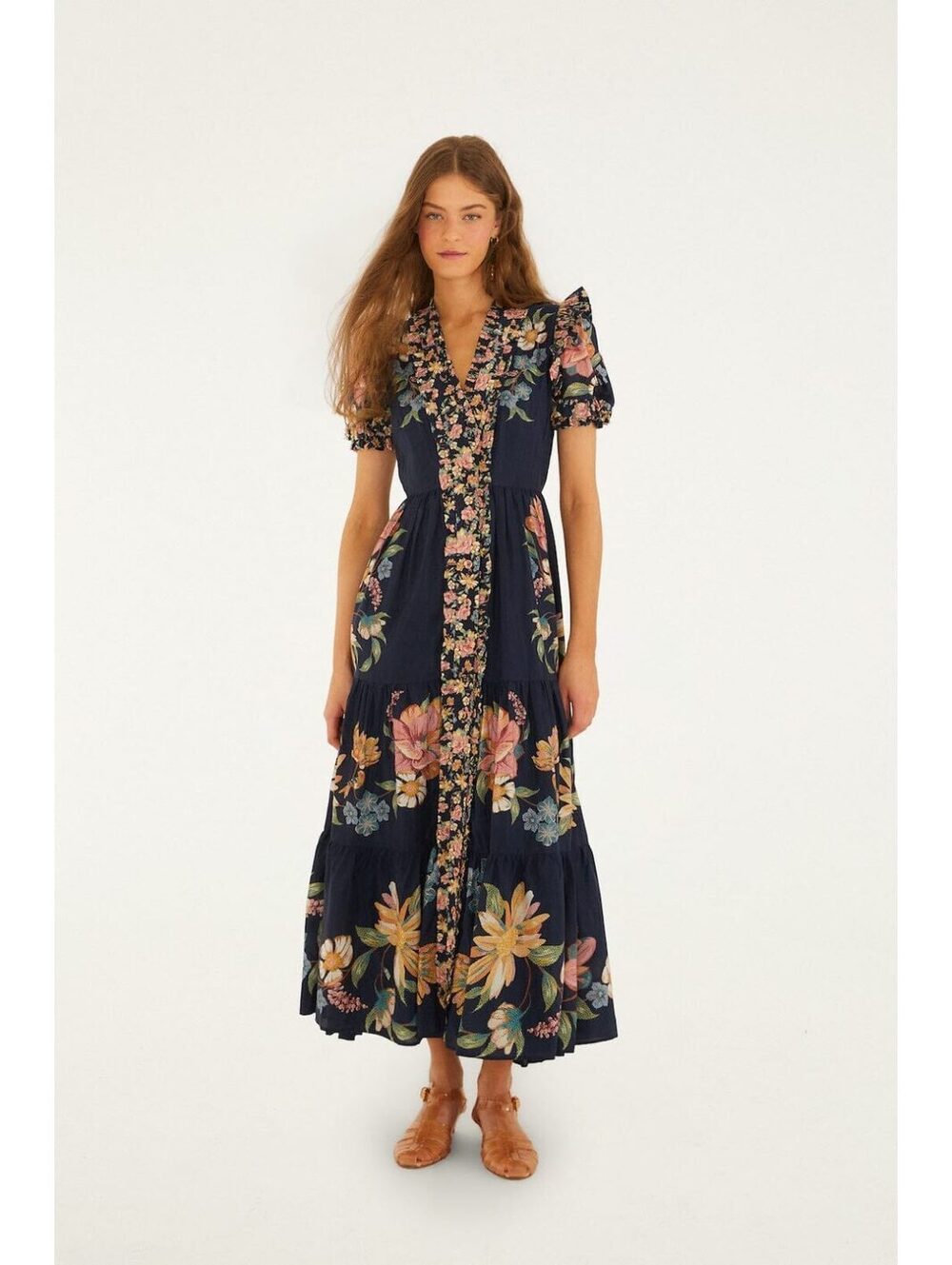 Farm Rio Maira Floral Maxi Dress NWT Medium